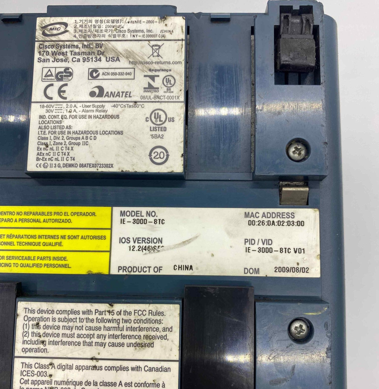 CISCO IE-3000-8TC   HABERLEŞME