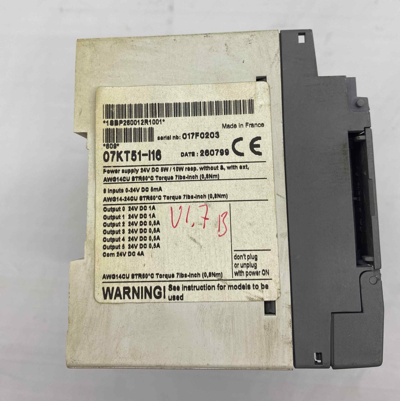 ABB 07KT51-I16 1SBP20012R1001 PLC