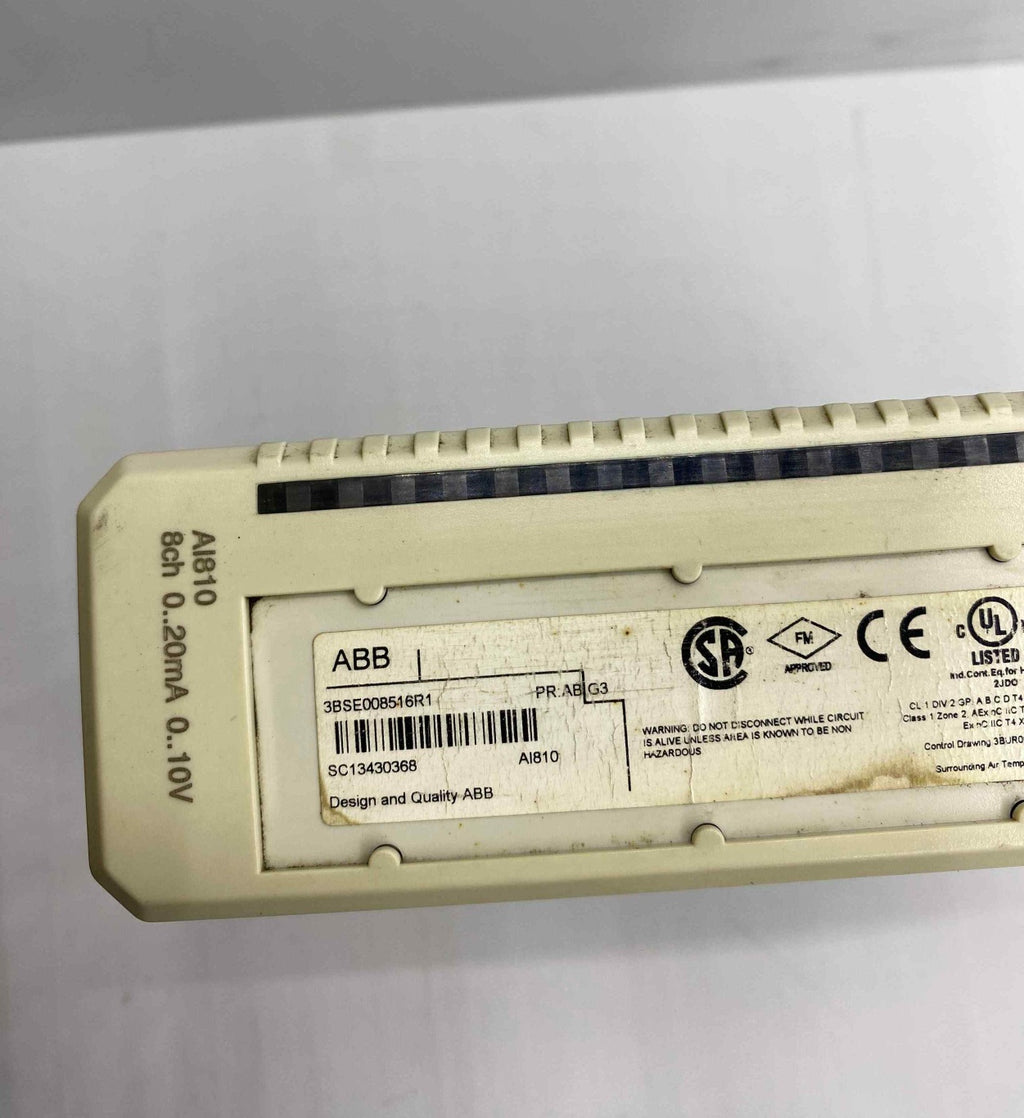 ABB AI810 8CH 0.20MA 0.10V  PLC
