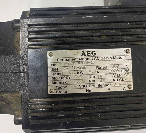 AEG [FT422M-4010-17] 2.1KW 220V SERVO MOTOR