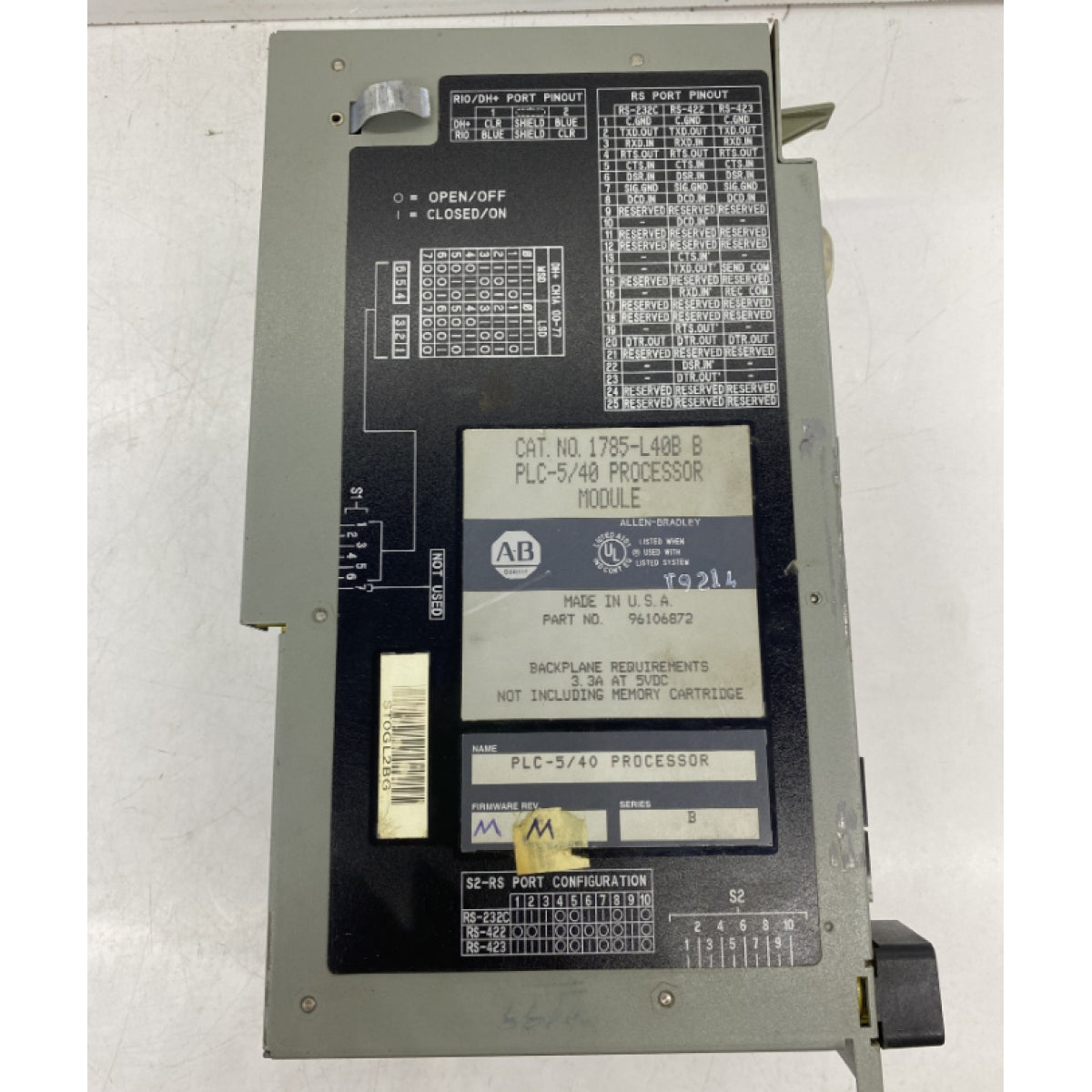 ALLEN BRADLEY 1785-ENET/CPLC-5/40 KART