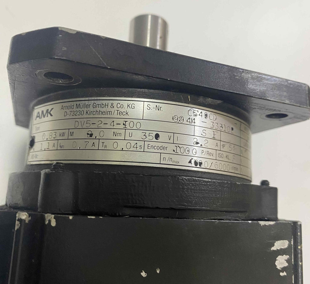AMK [DV5-2-4-I00] 0.83KW SERVO MOTOR
