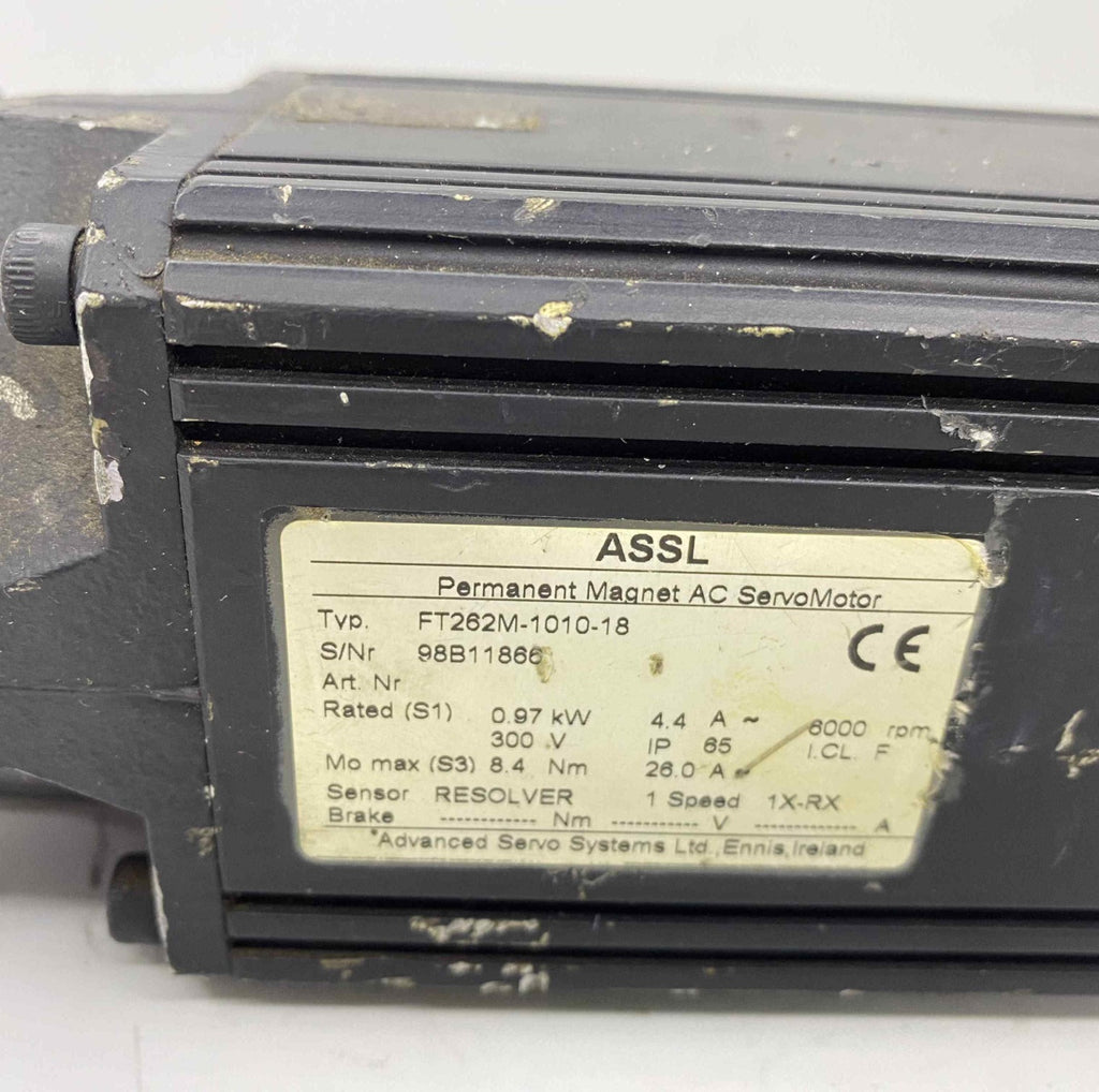 ASSL [FT262M-1010-18] 0.97KW SERVO MOTOR