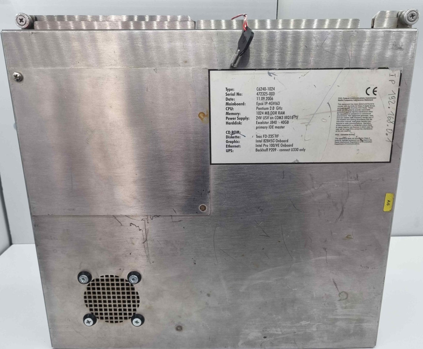 BECKHOFF C6240-1024  ENDÜSTİRİYEL PC