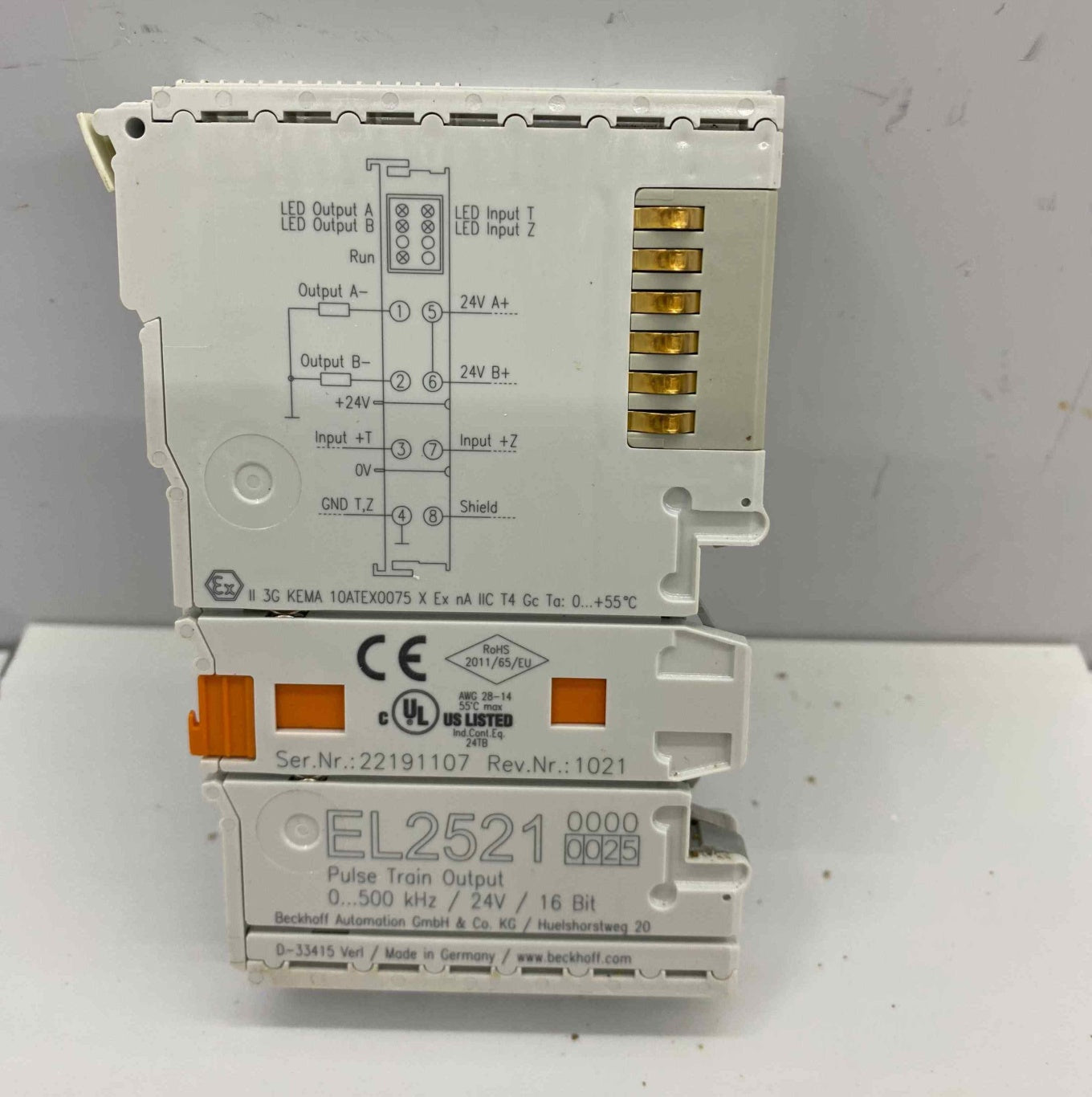 BECKHOFF EL2521 PULS TRAIN OUTPUT MODUL