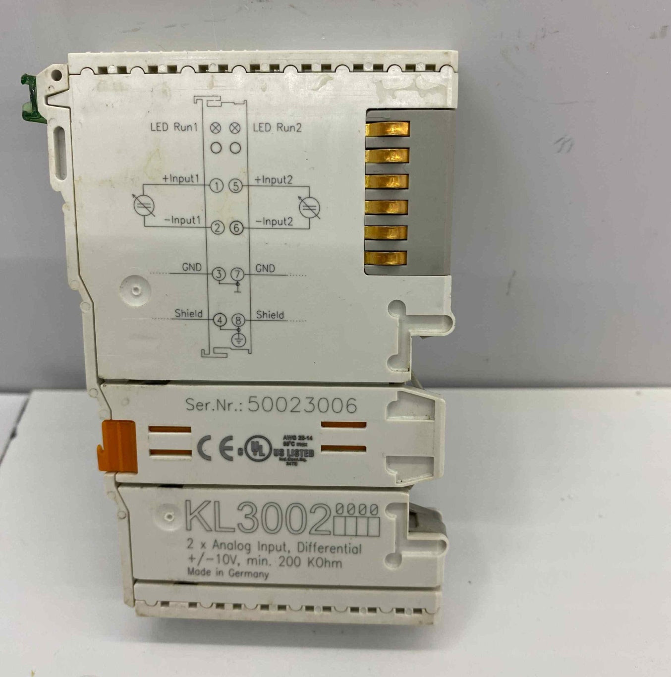 BECKHOFF KL3002  PLC