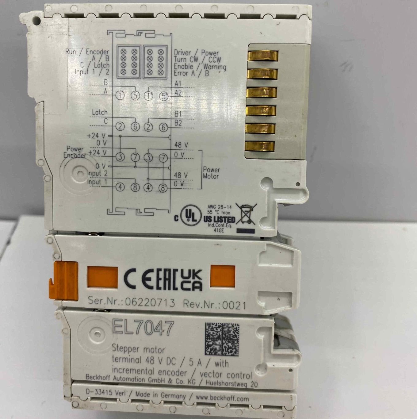 BECKHOFF EL7047  PLC