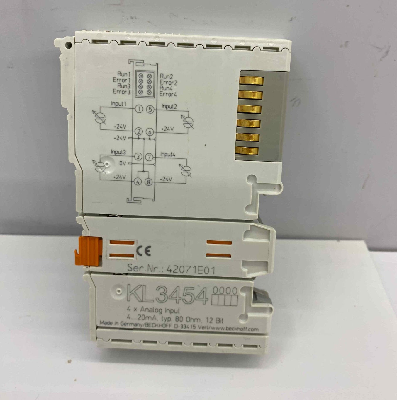 BECKHOFF KL3454 4-CHANNEL ANALOG INPUT