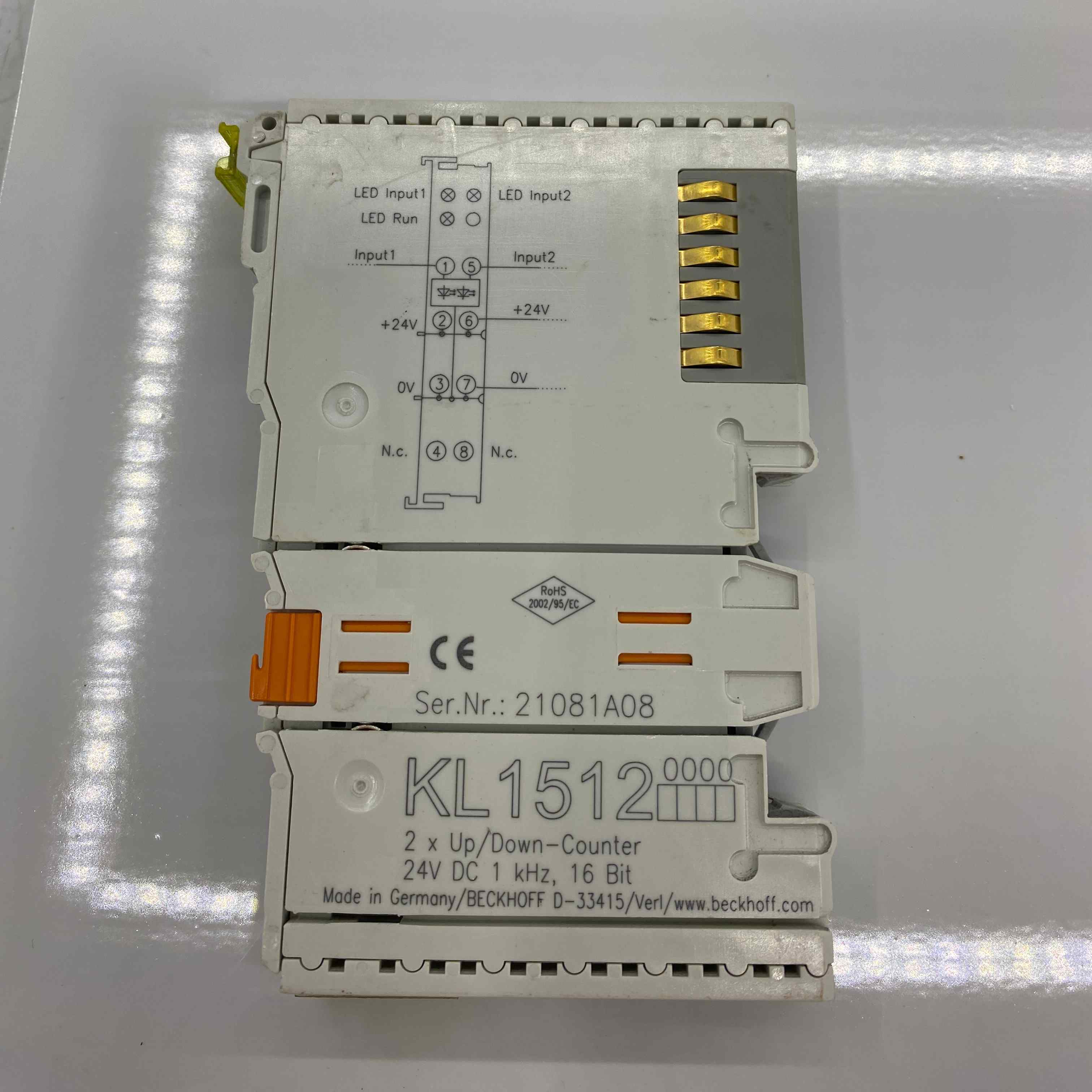 BECKHOFF KL1512 DIGITAL INPUT MODULE