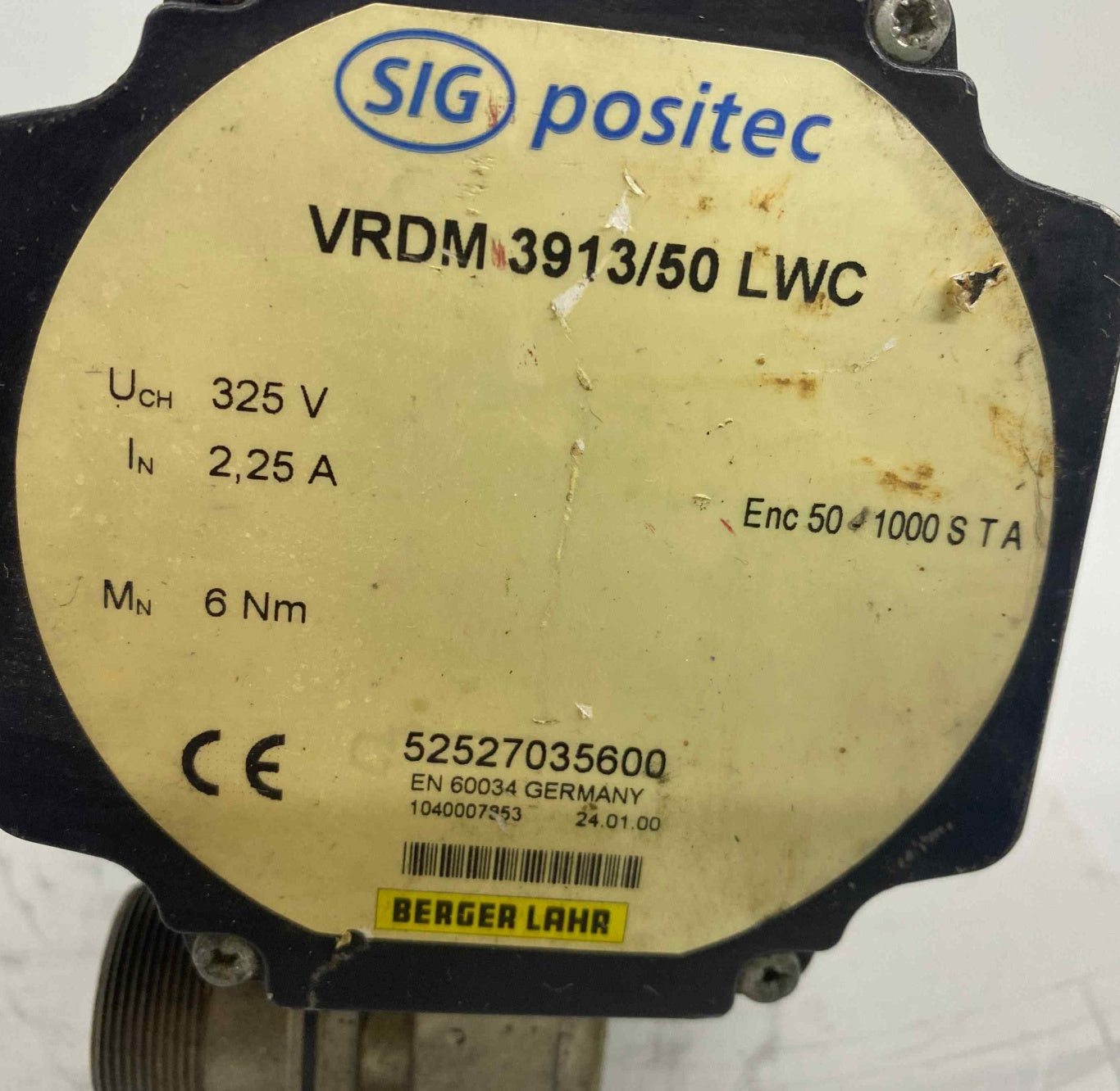 BERGER [VRDM 3913/50 LWC]  SERVO MOTOR