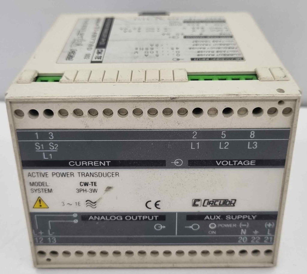 CIRCUTOR CW-TE DONUSTURUCU 514N7780 ACTIVE TRANSDUCER 3PH-3W