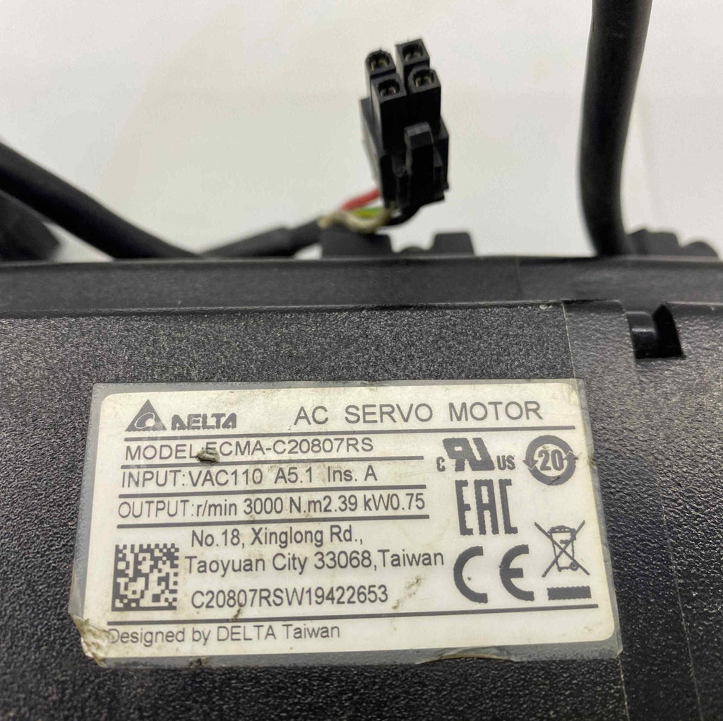 DELTA [ECMA-C20807RS] 0.75KW 220V B2 SERİSİ FRENSİZ SERVO MOTOR