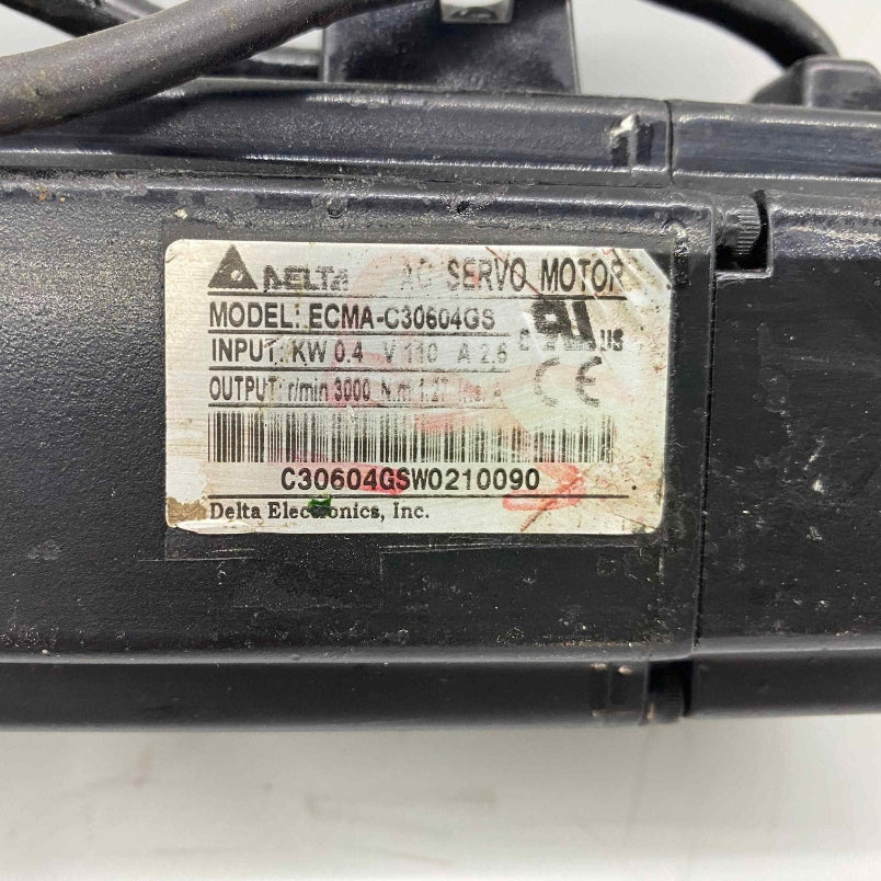DELTA [ECMA-C30604GS] 0.40KWG4  220V FRENSİZ 2SİNİN SOKETLERİ YOK SERVO MOTOR