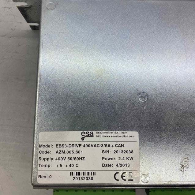 ESA EBS3-DRIVE 400V AC-3/6A CAN 2.4KW 380V SERVO SÜRÜCÜ