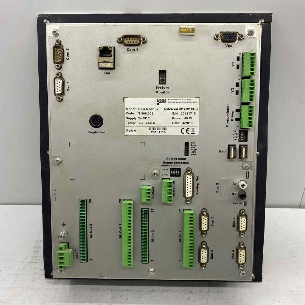 ESA CNC S 505 X PLASA 4A  EKRAN