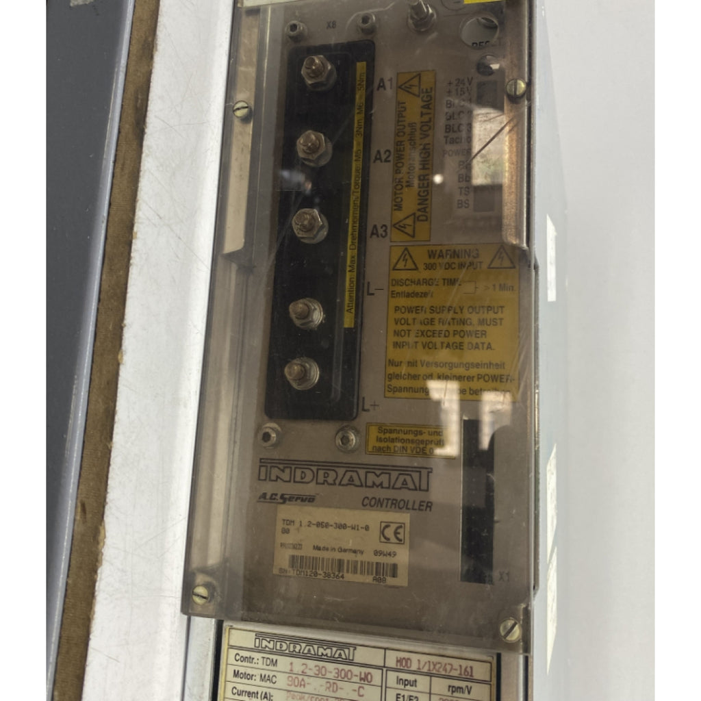 INDRAMAT TDM 1.2-050-300-W1-0 50A 300VDC SERVO SÜRÜCÜ
