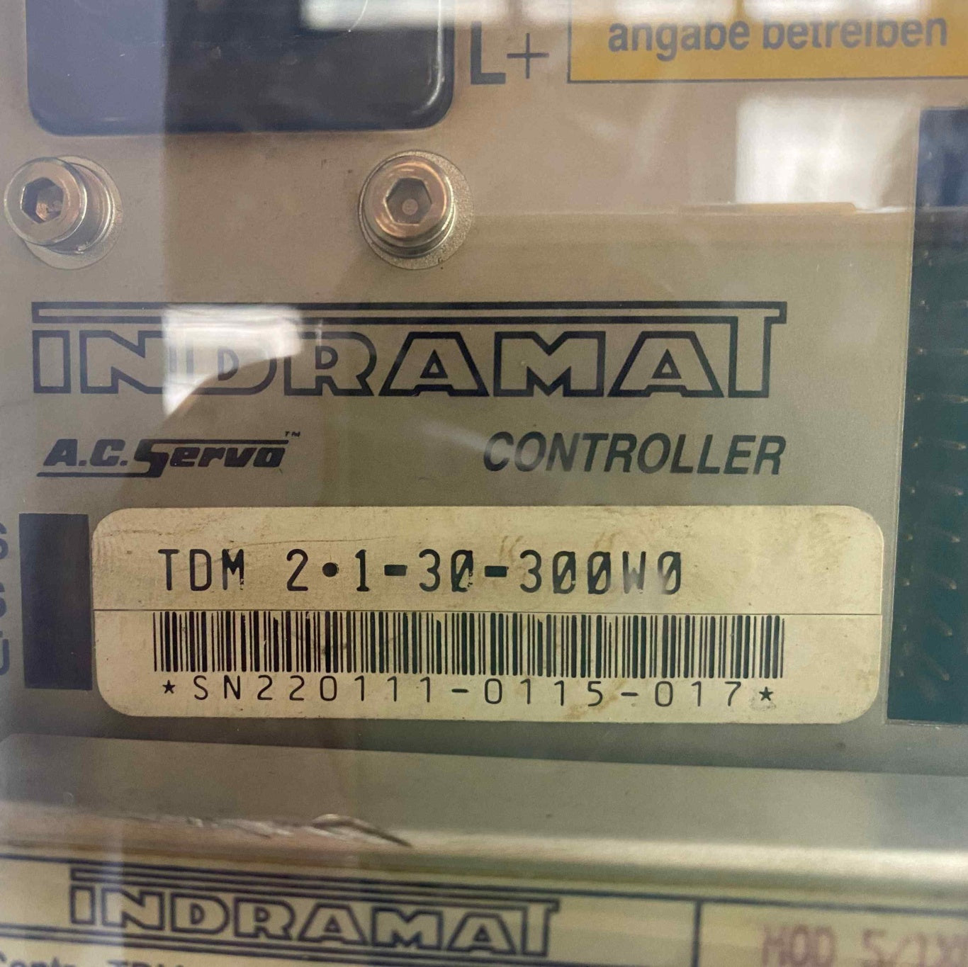 INDRAMAT TDM 2.1-30-300-W0 30A 300VDC SERVO SÜRÜCÜ