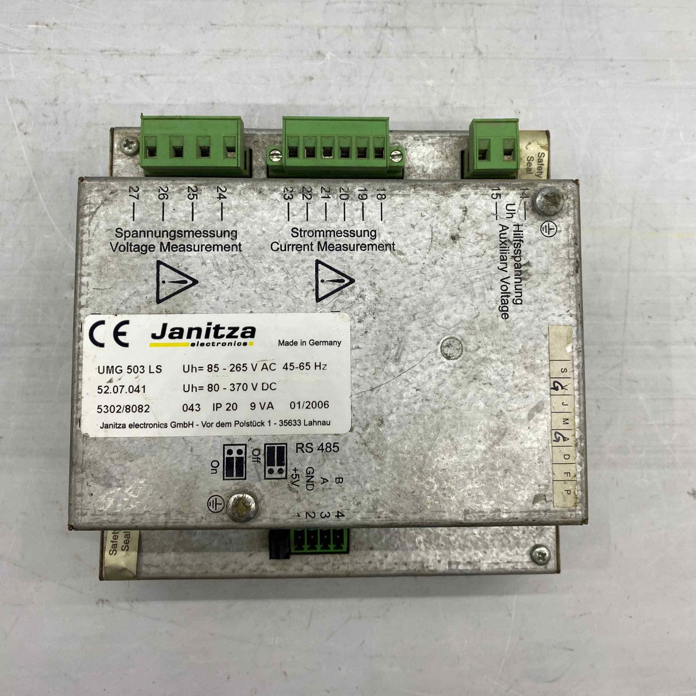 JANİTZA - UMG 503 LS  EKRAN