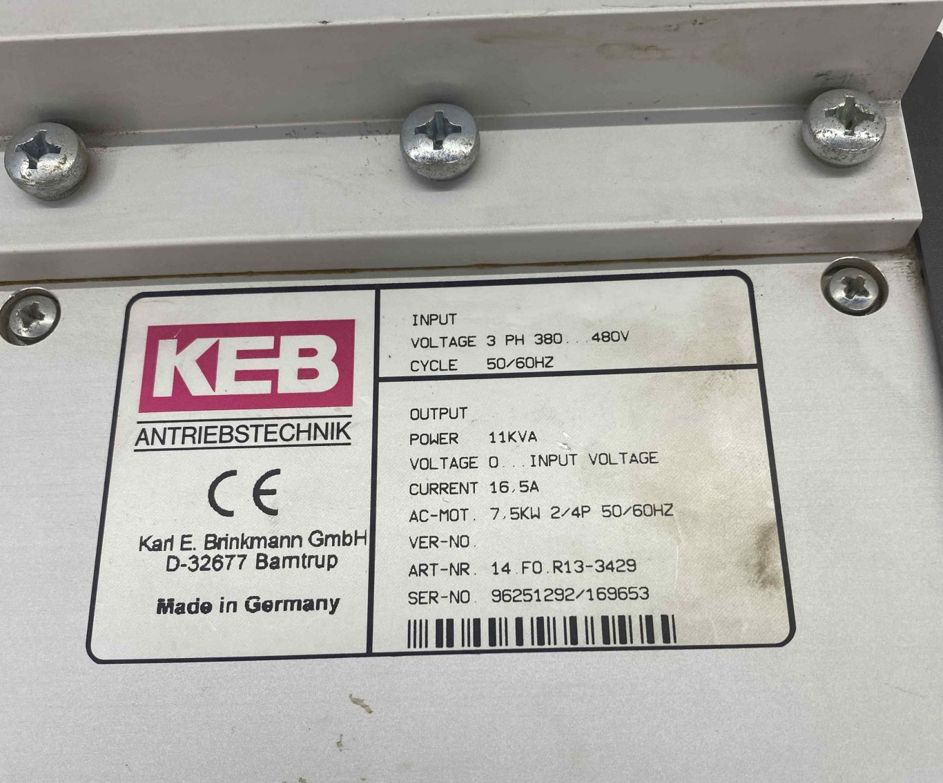 ART ART-NR.14.FO.R13-3429  480V 5.5KW  SÜRÜCÜ