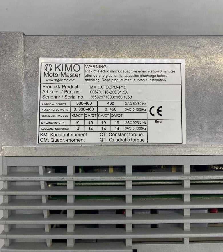 KIMO - MM 6.0FECPM-EMC 5.5KW 380V SÜRÜCÜ