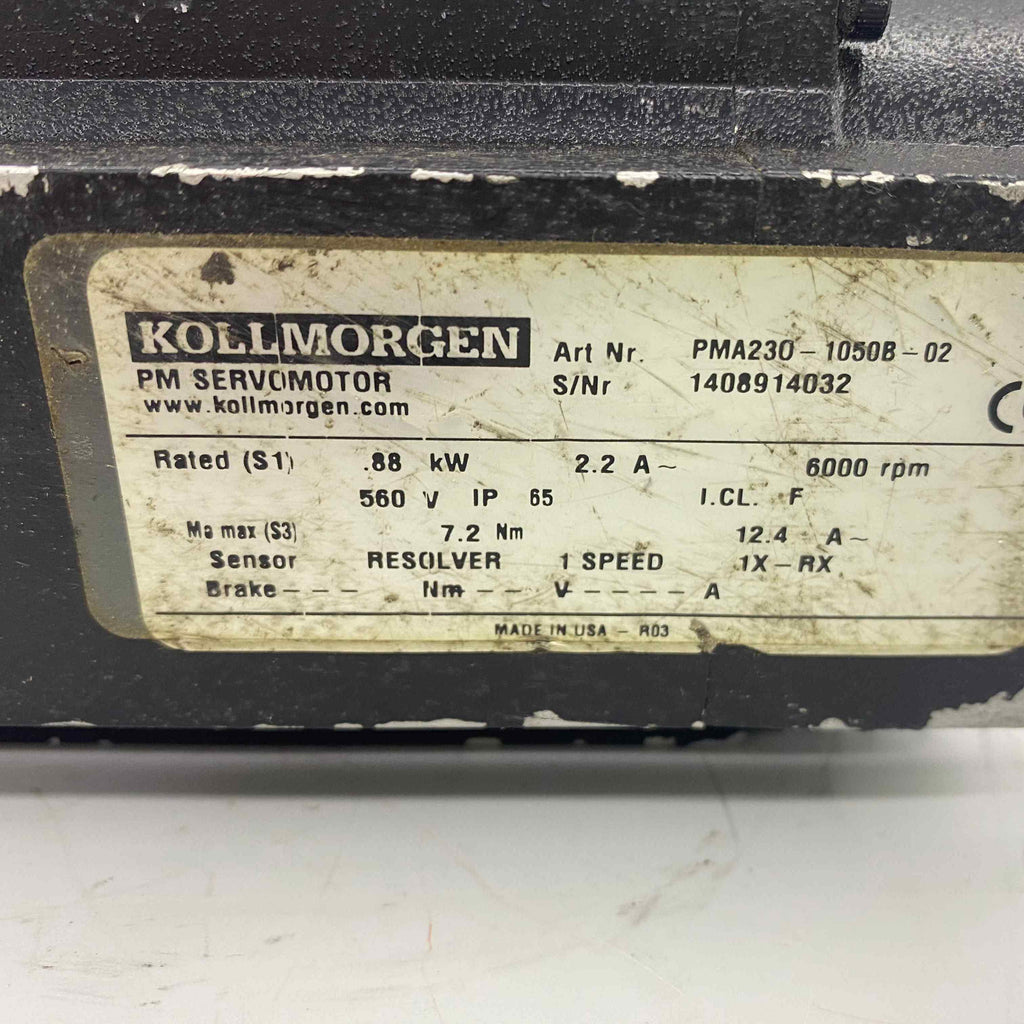 KOLLMORGEN [PMA230-1050B-02] PACIFIC SERVO MOTOR