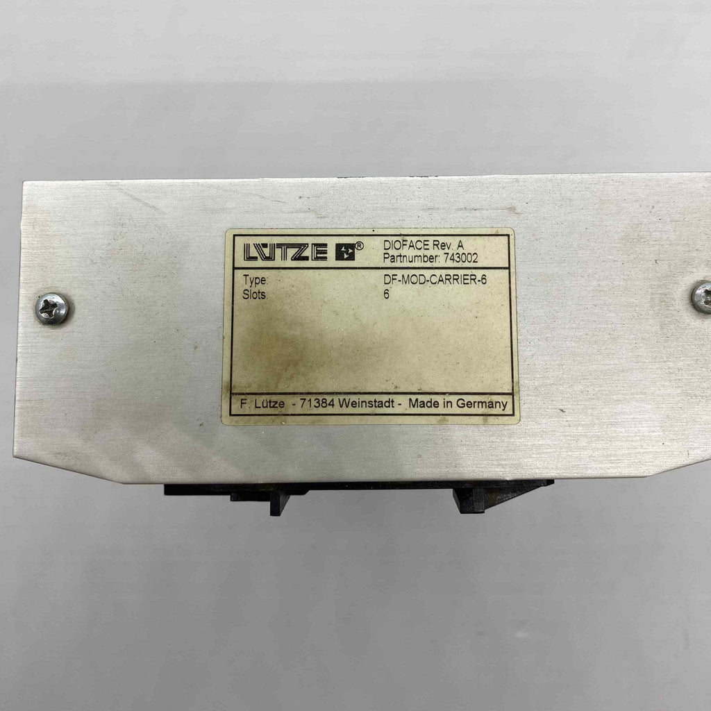 LUTZE  - DF-MOD-CARRIER-6  PLC TERMİNAL BLOĞU