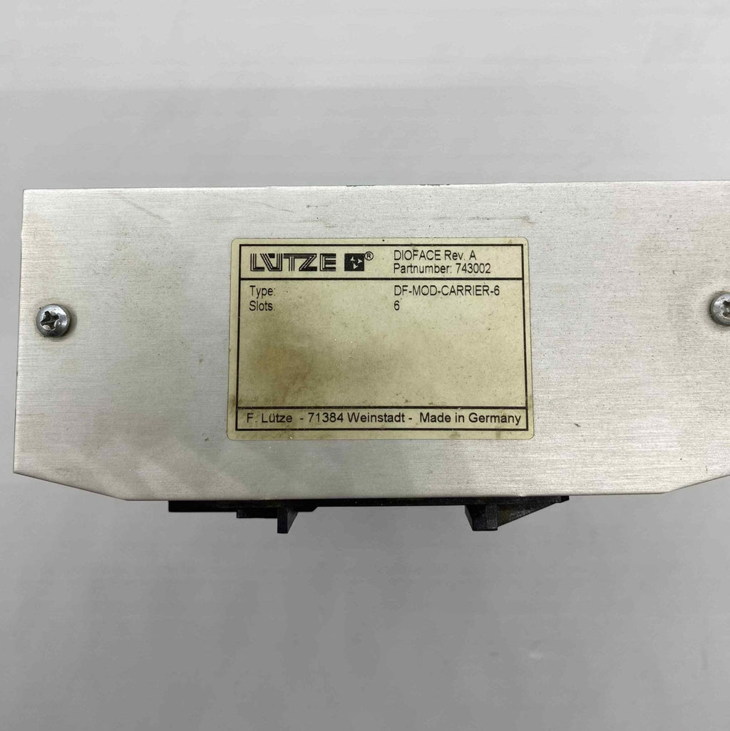 LUTZE  - DF-MOD-CARRIER-6  PLC TERMİNAL BLOĞU