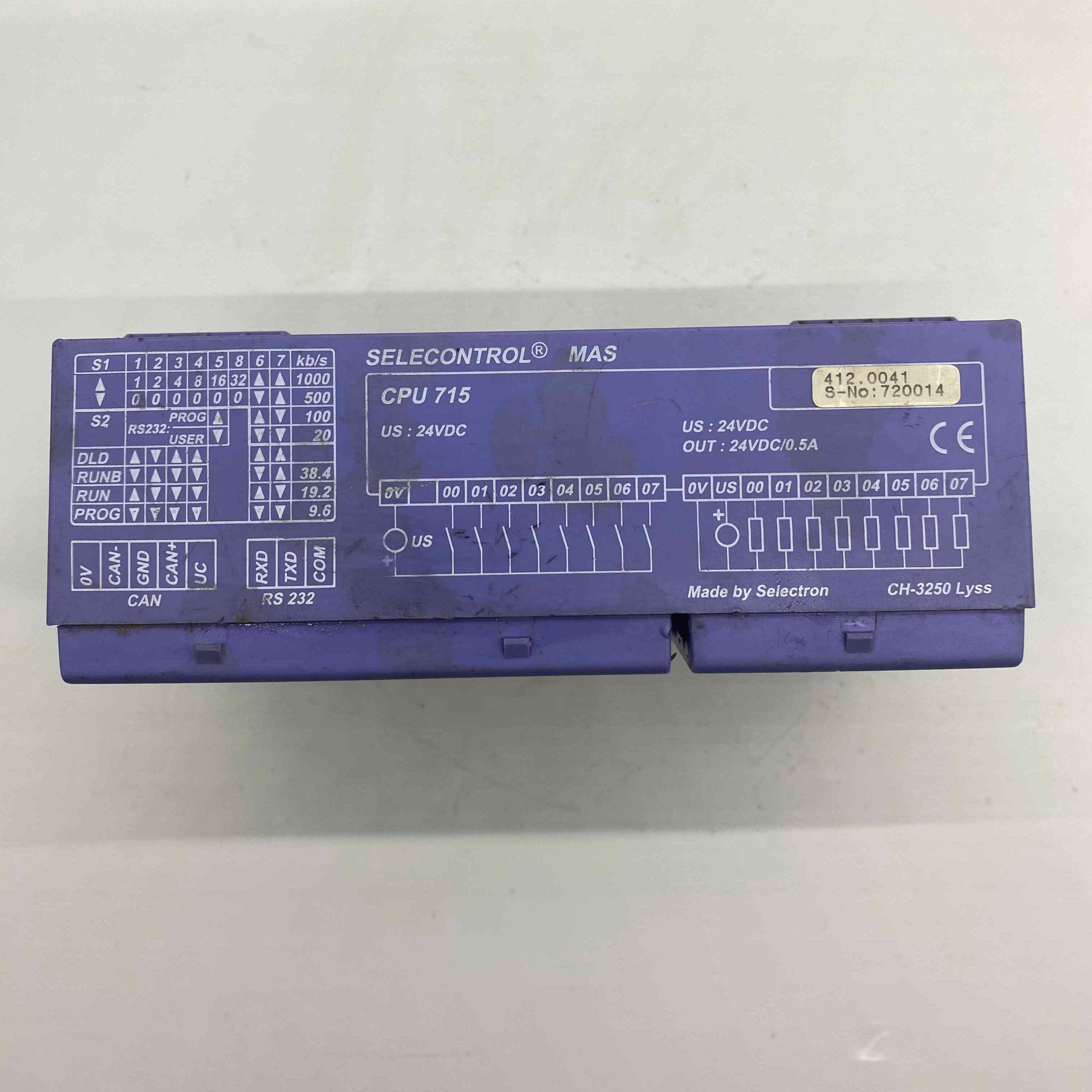 SELECTRON MAS - CPU 715  PLC