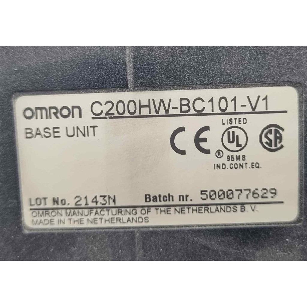 OMRON C200HW-BC101-V1 BACK PANEL