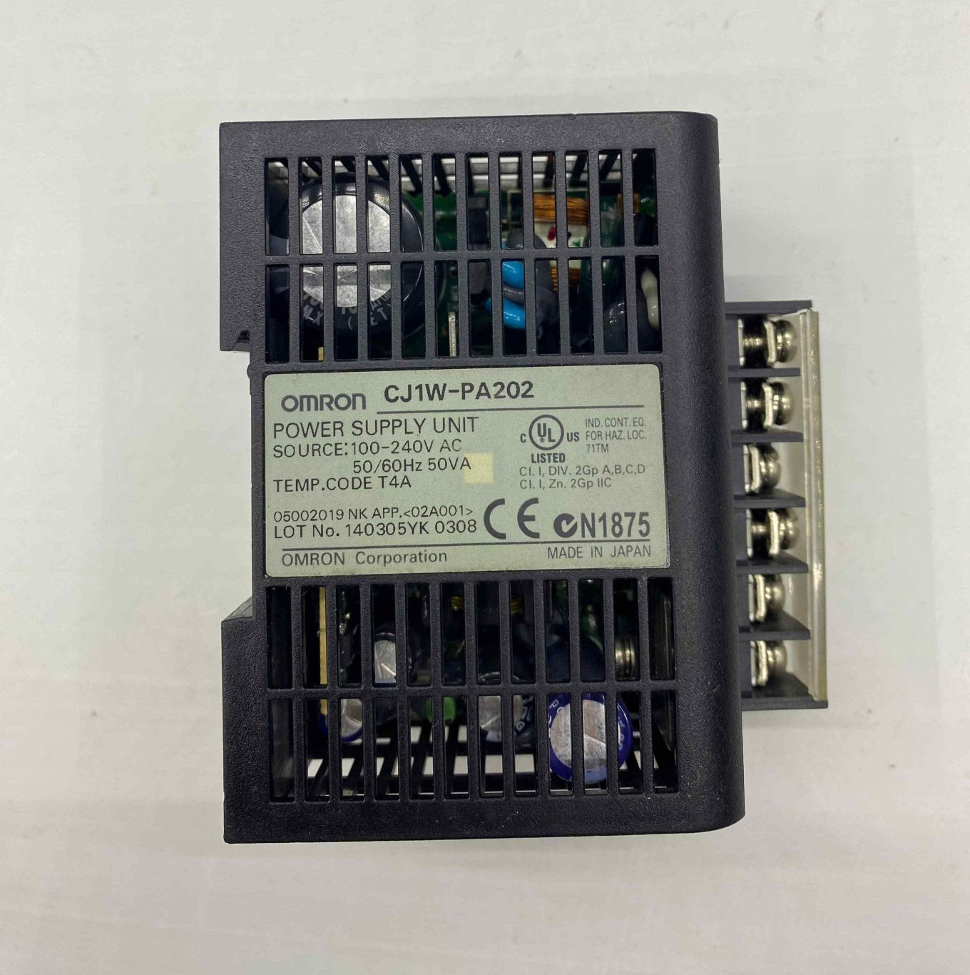 OMRON CJ1W-PA202 4A 220V POWER SUPPLY PLC