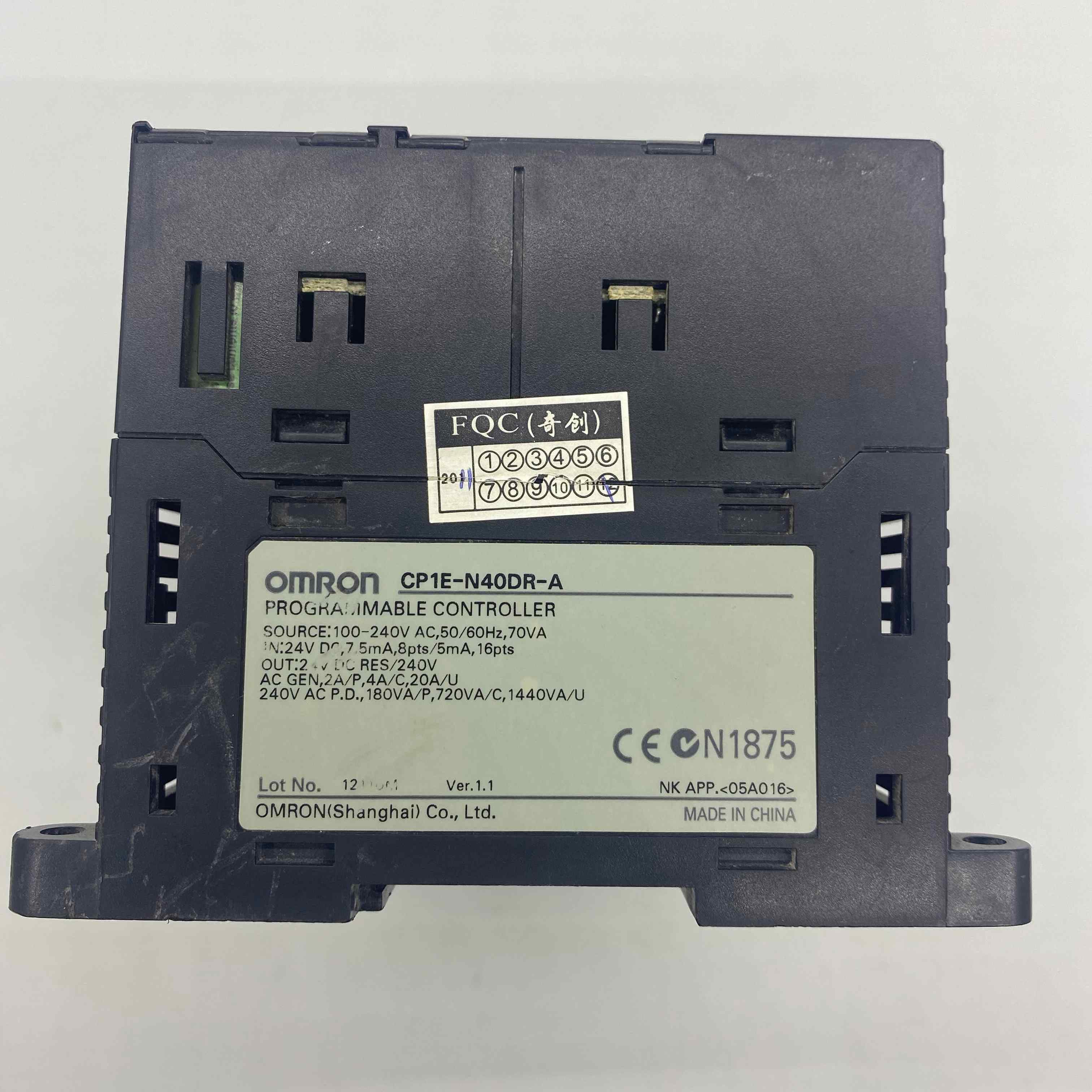 OMRON CP1E-N40DR-A CPU PLC