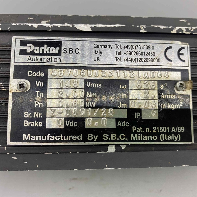 PARKER [SB70600251121AD64]  SERVO MOTOR