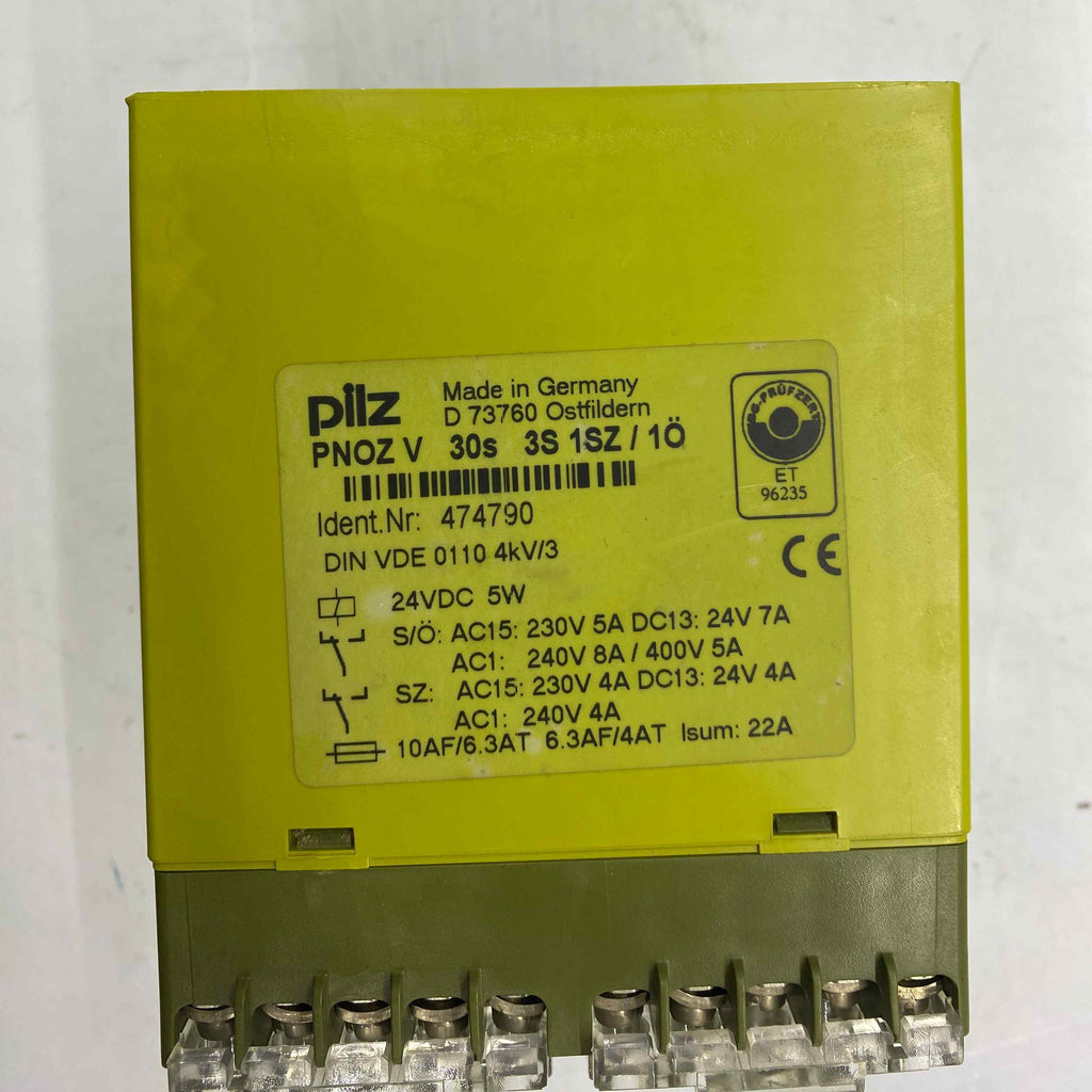 PILZ PNOZV 30S 24VCD 3S 1O 1SZ EMNIYET ROLESI 474790