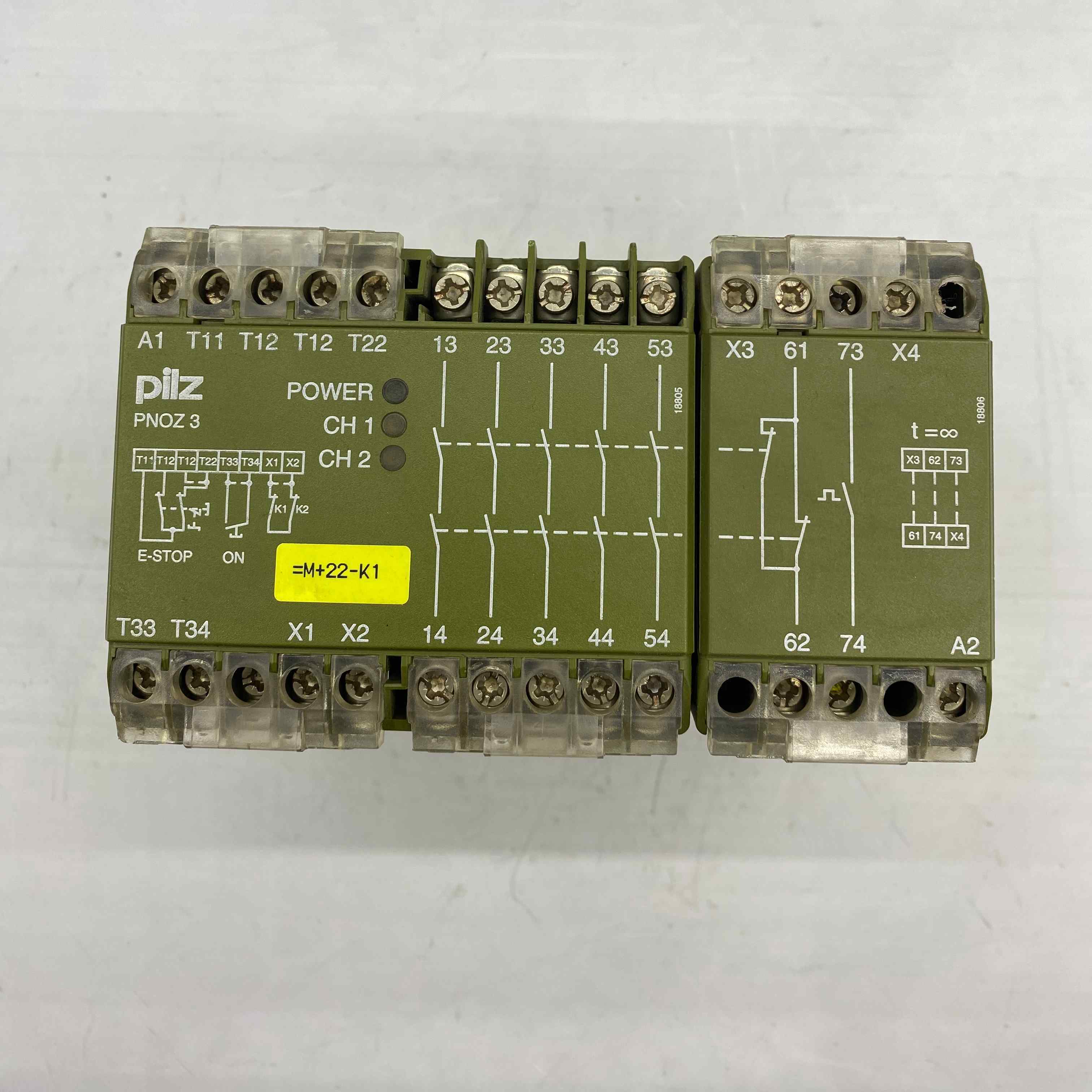 PILZ PNOZ 3 5S-1O 1W EMNIYET ROLESI