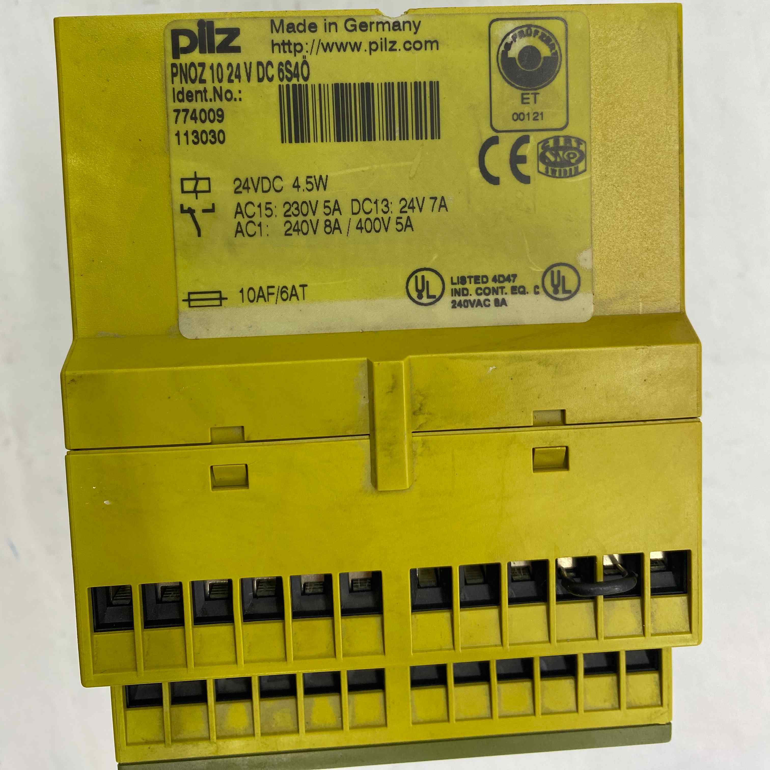 PILZ PNOZ 10 24V DC 6S40 EMNIYET ROLESI
