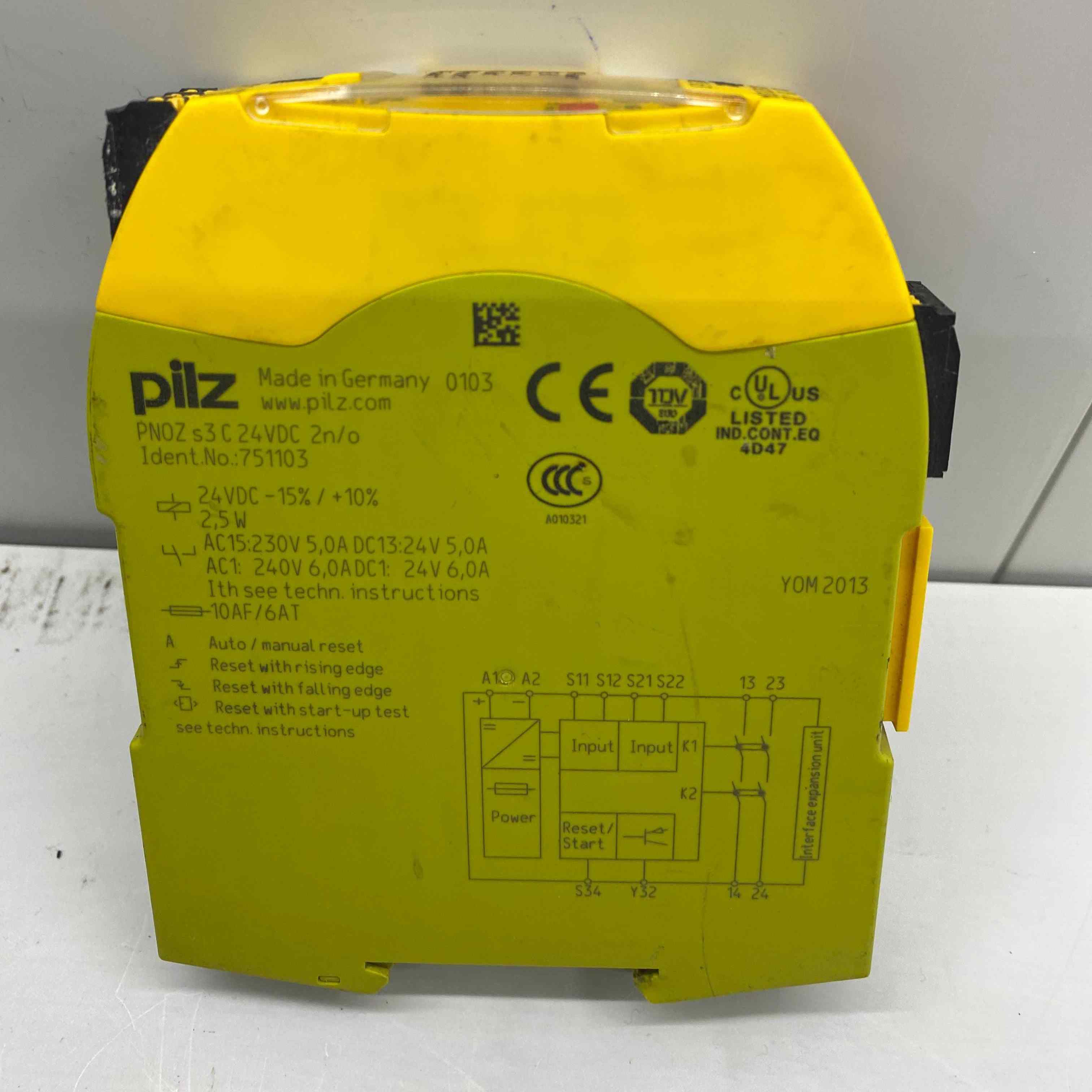 PILZ PNOZ S3 C 24VDC 2N-O EMNIYET ROLESI 751103