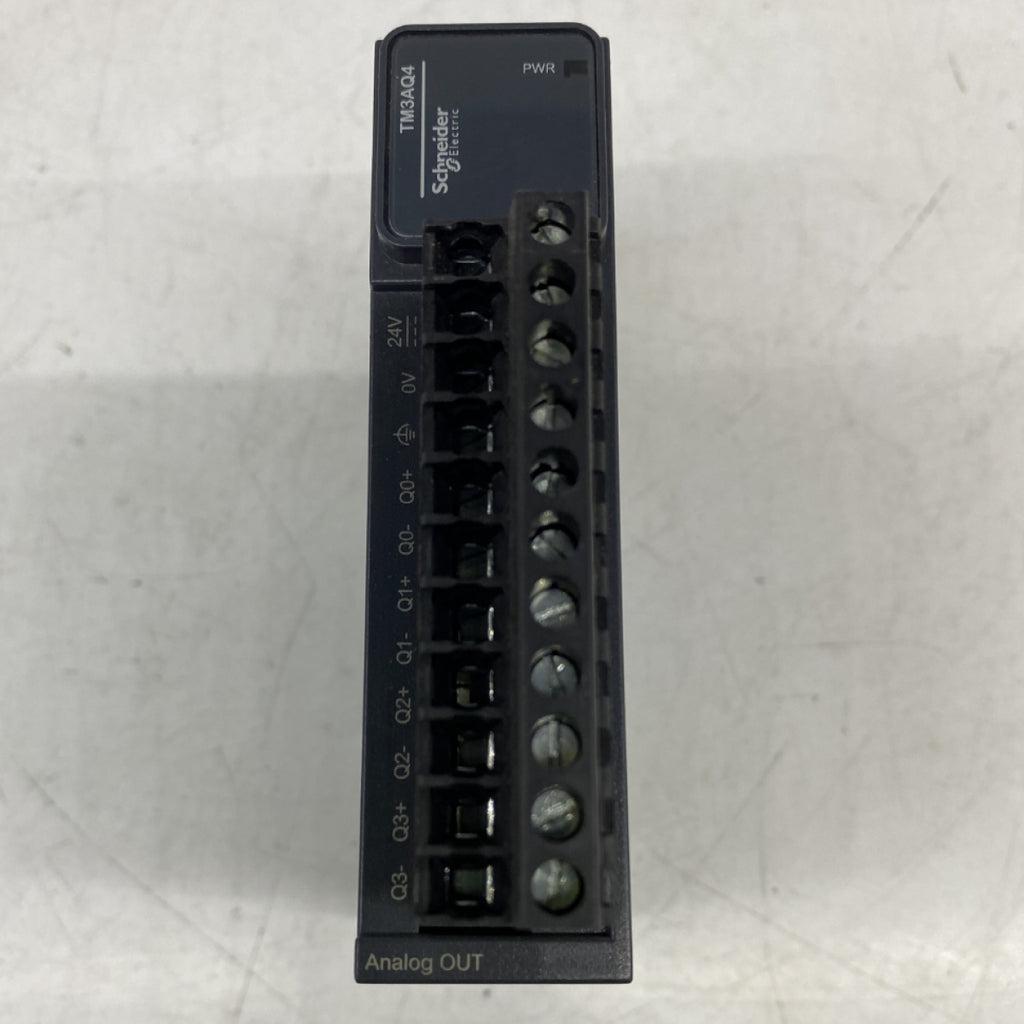 SCHNEIDER TM3AQ4 ANALOG OUTPUT PLC