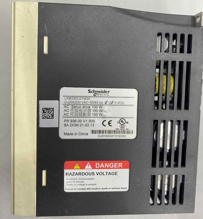 SCHNEIDER LXM23DU01M3X  0.10KW 220V  SERVO SÜRÜCÜ