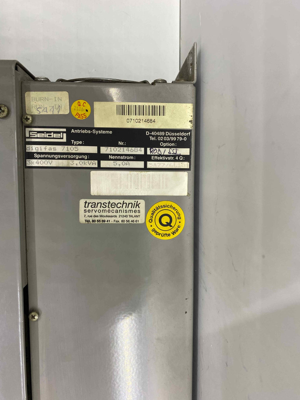 SEİDEL - DİGİFAS 7100 - 7105 5A 380V  SERVO SÜRÜCÜ