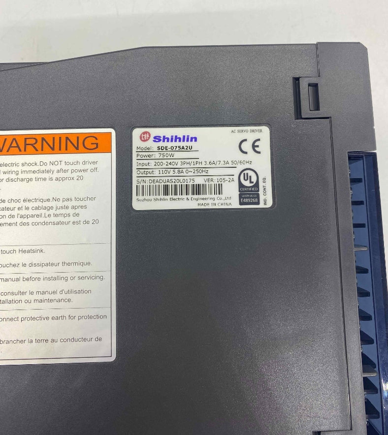 SHIHLIN SDE-075A2U  0.75KW 220V (SIFIR ÜRÜN) KUTULU  SERVO SÜRÜCÜ