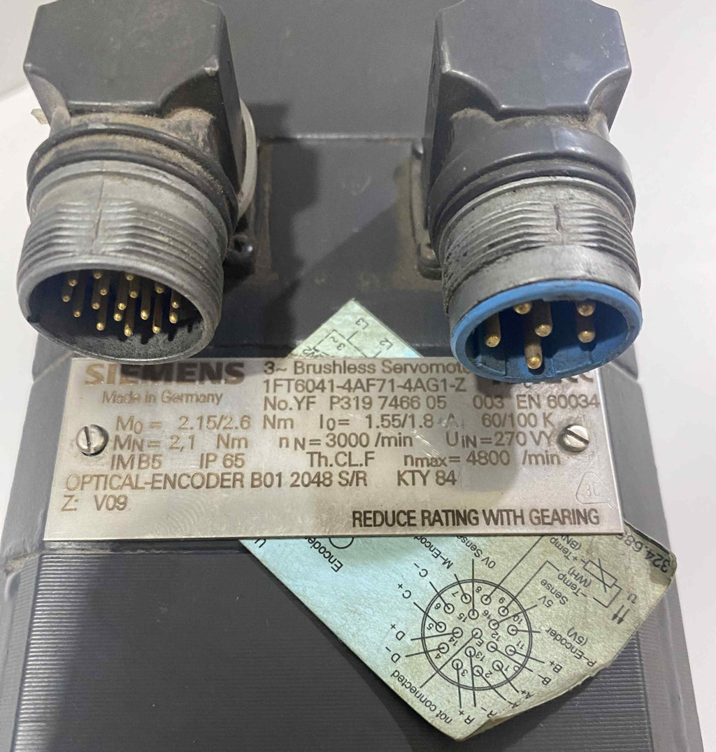 SIEMENS [1FT6041-4AF71-4AG1-Z]  SERVO MOTOR