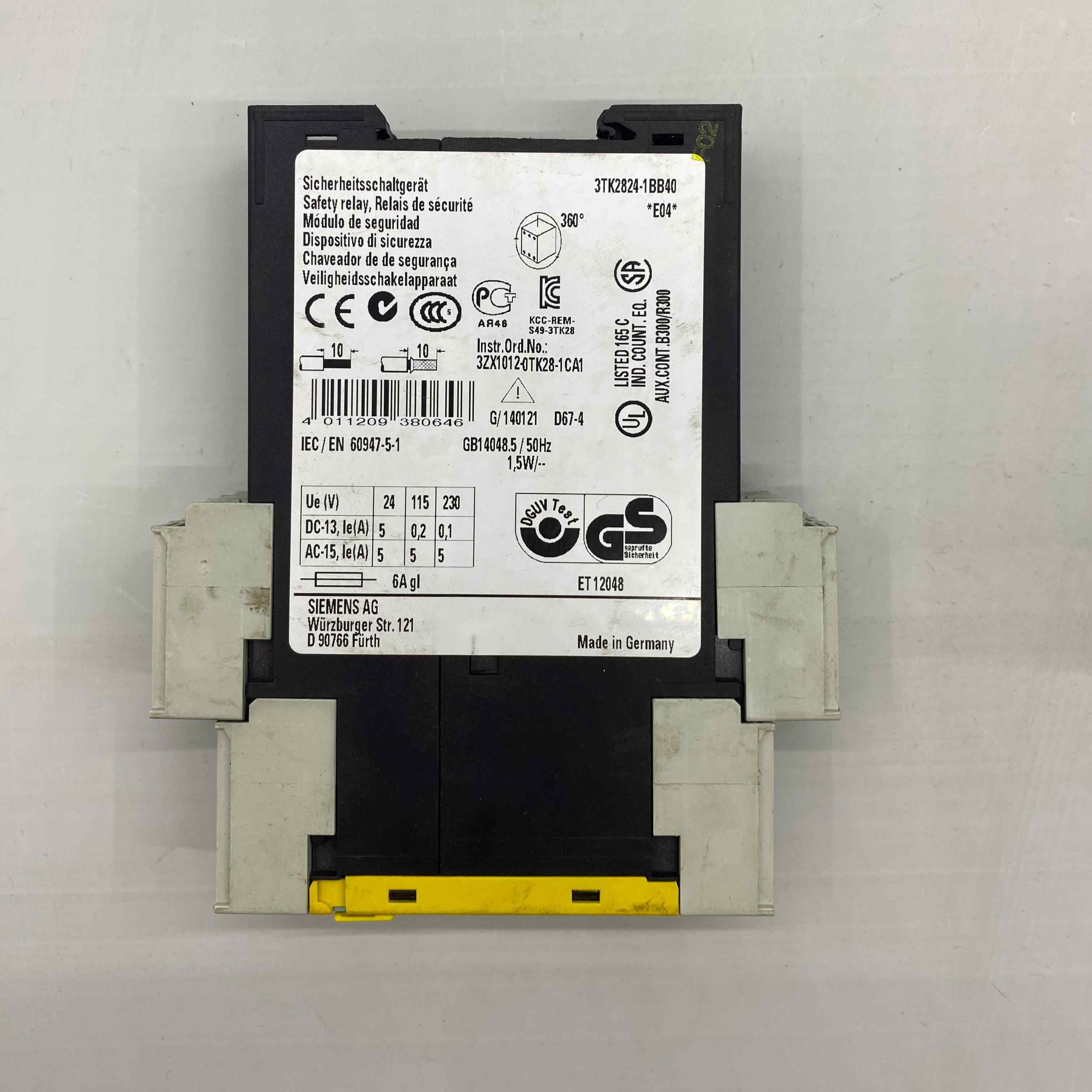 SIEMENS 3TK2824-1BB40 EMNIYET ROLESI