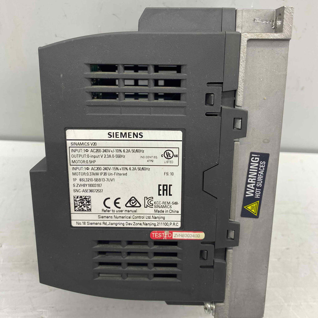 SIEMENS 6SL3210-5BB13-7UV1 0.37KW 220V SÜRÜCÜ
