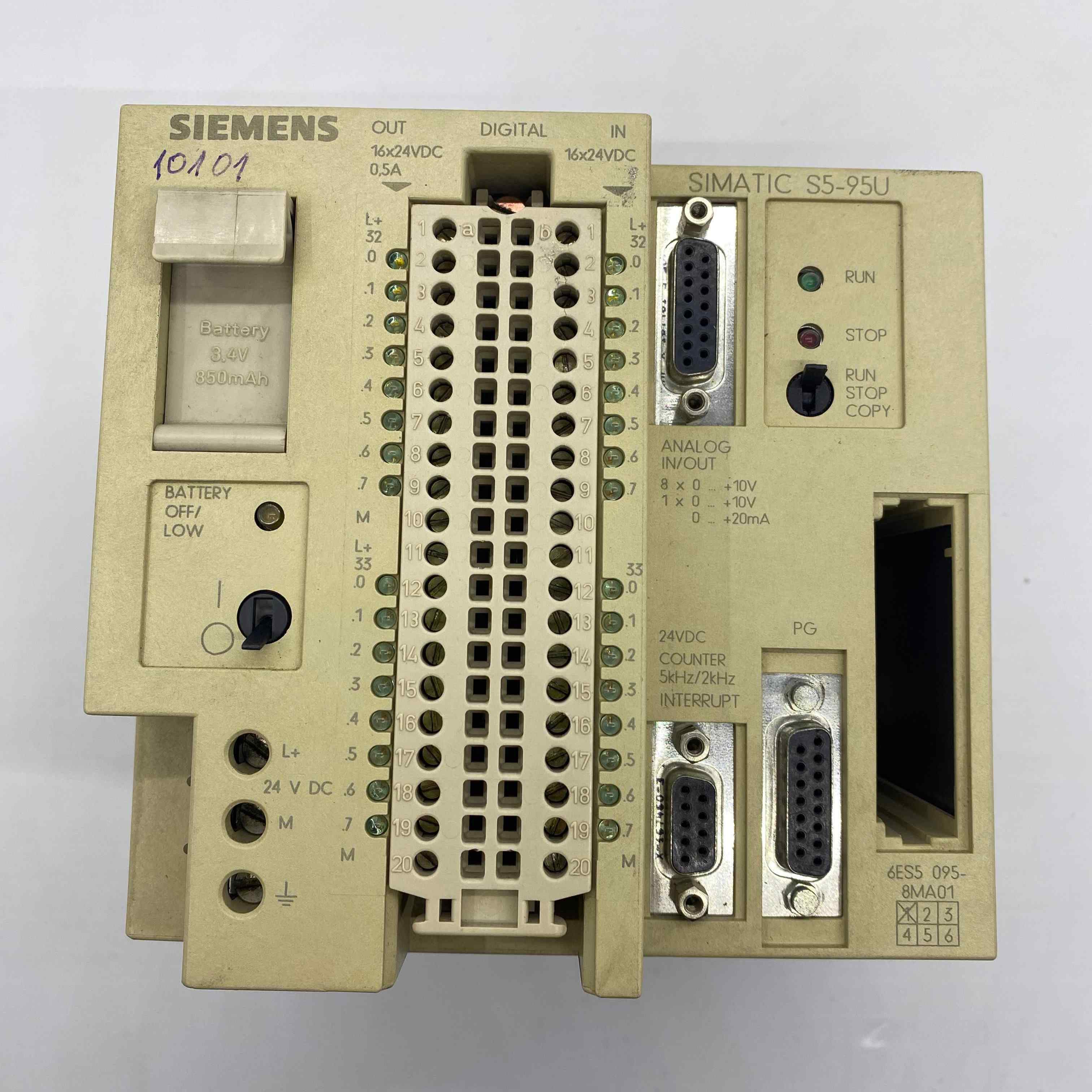 SIEMENS 6ES5 095-8MA01  PLC