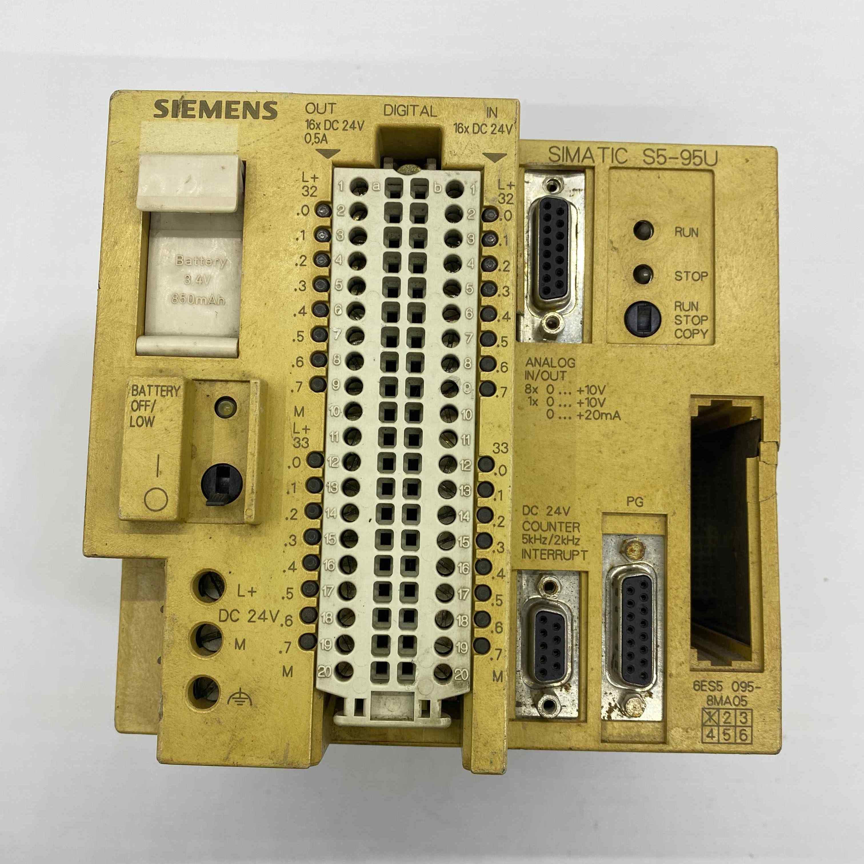 SIEMENS 6ES5 095-8MA05  PLC