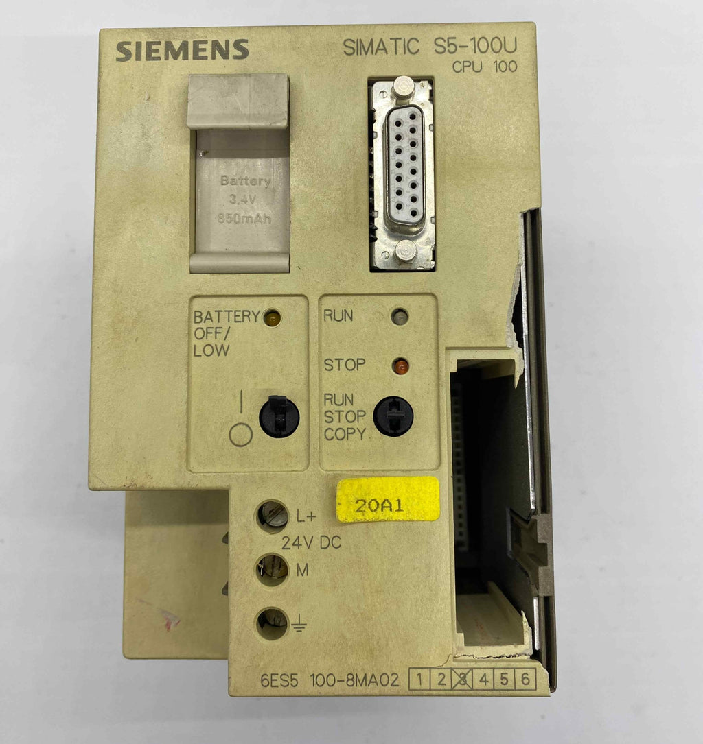 SIEMENS 6ES5 100-8MA02  PLC