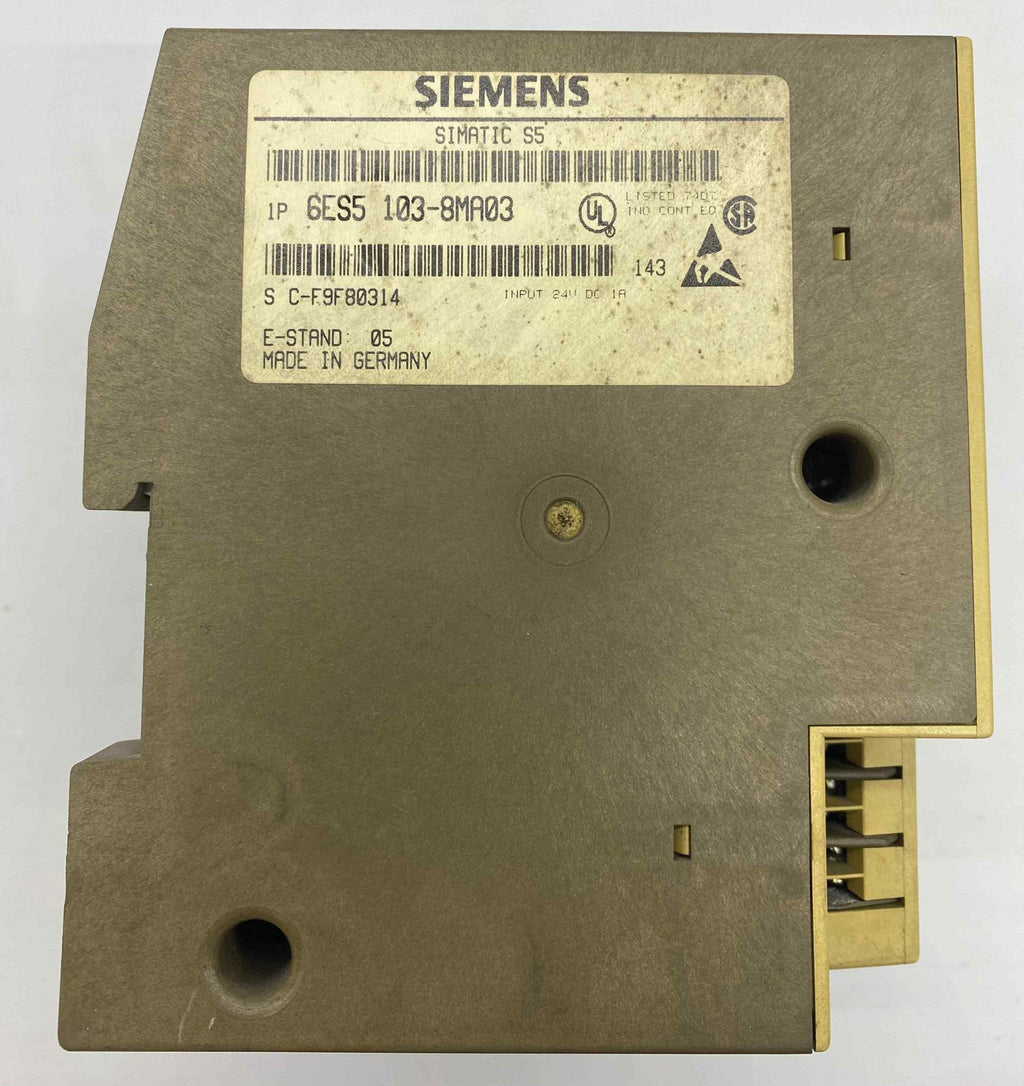 SIEMENS 6ES5 103-8MA03  PLC