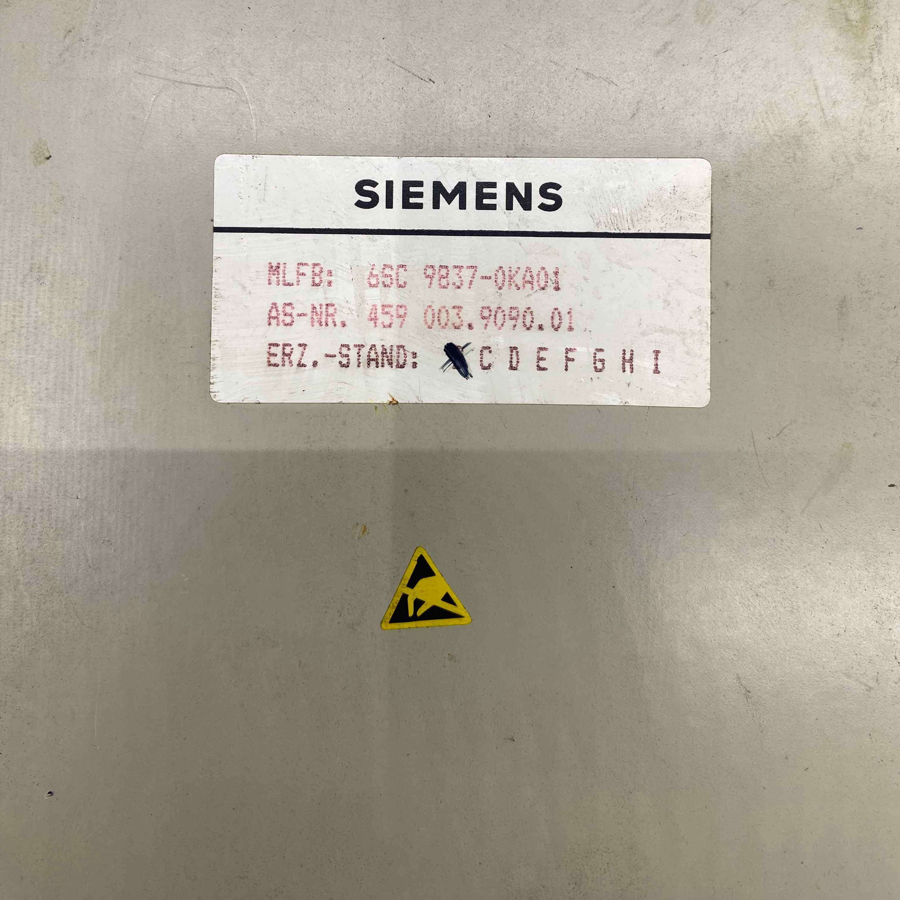 SIEMENS 6SC 9837-0KA01  EKRAN