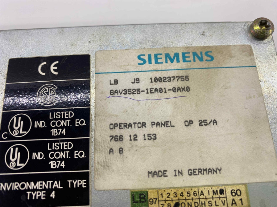 SIEMENS 6AV3525-1EA01-0AX0  EKRAN
