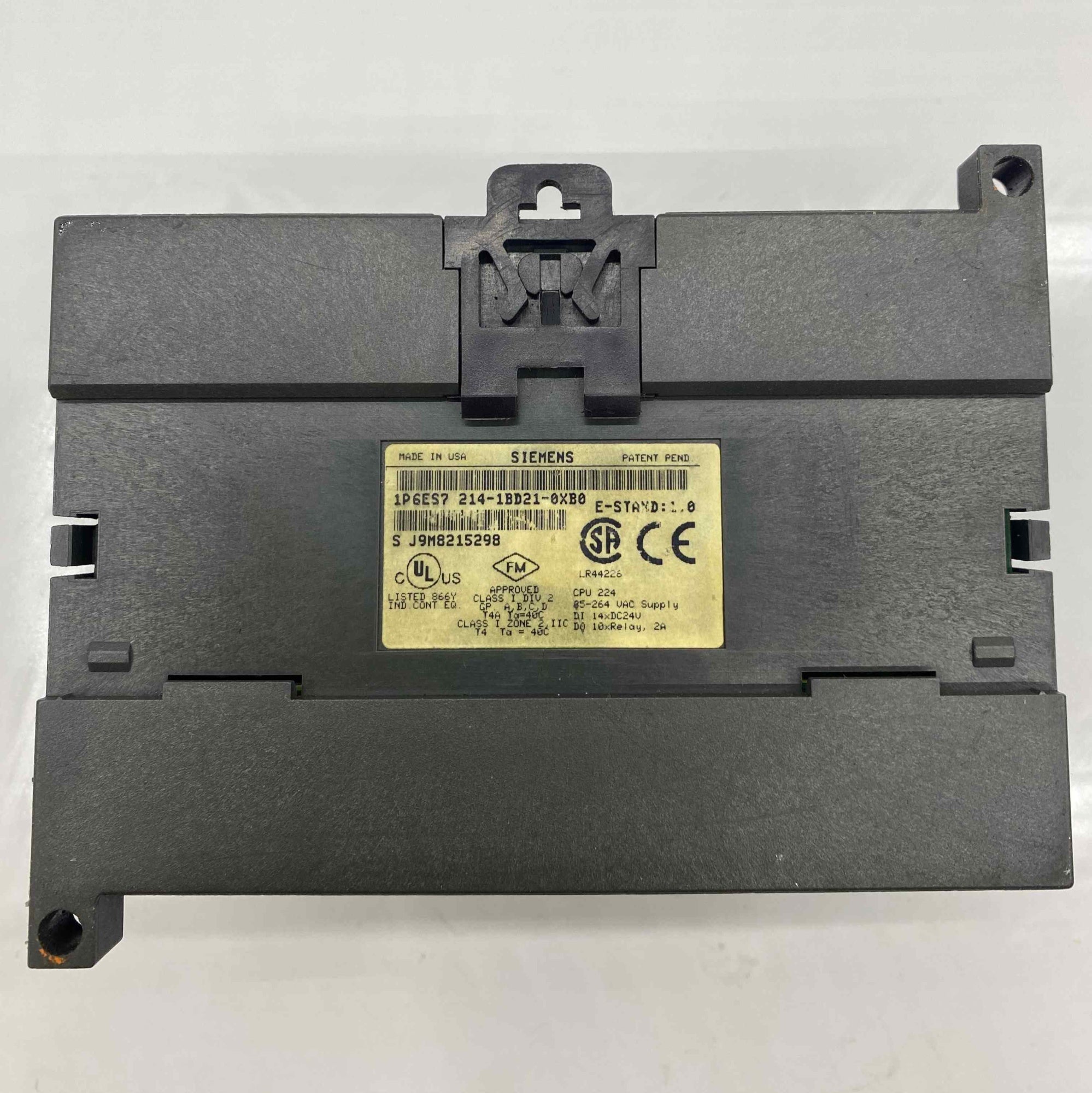 SIEMENS 1P 6ES7214-1BD21-0XB0  PLC